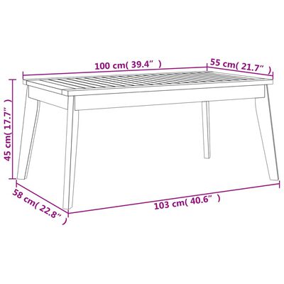 vidaXL Salon de jardin avec coussins 5 pcs Bois d'acacia solide