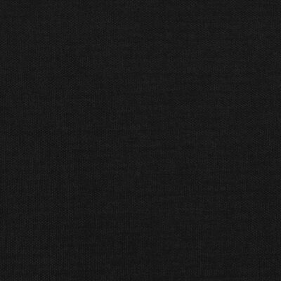 vidaXL Sommier à lattes de lit avec matelas Noir 180x200 cm Tissu