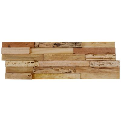 vidaXL Panneaux de revêtement mural 10 pcs 1,03m² Bois de teck recyclé