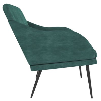 vidaXL Banc Vert foncé 110x76x80 cm Velours