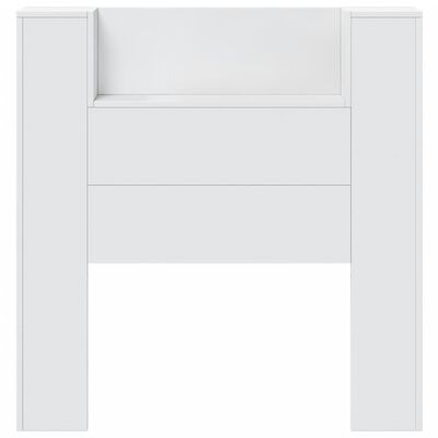 vidaXL Armoire tête de lit avec LED blanc 100x16,5x103,5 cm