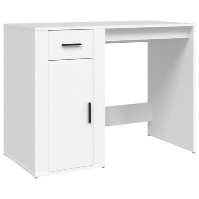 vidaXL Bureau Blanc 100x49x75 cm Bois d'ingénierie