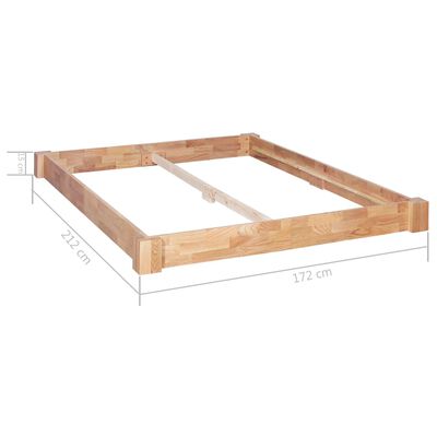 vidaXL Cadre de lit sans matelas bois de chêne massif 160x200 cm