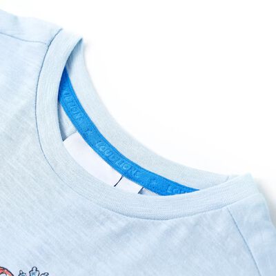 T-shirt pour enfants bleu clair 92