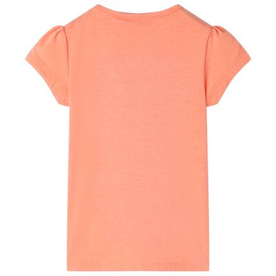 T-shirt enfants orange néon 128