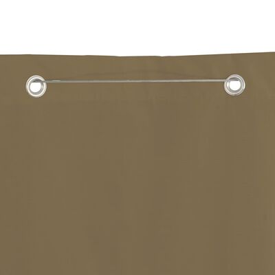 vidaXL Écran de balcon Taupe 120x240 cm Tissu Oxford