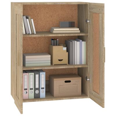 vidaXL Armoire murale chêne sonoma 69,5x32,5x90 cm bois ingénierie