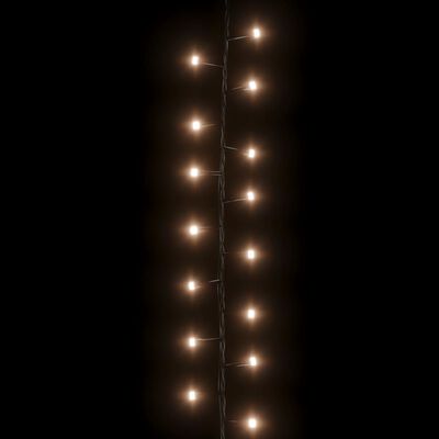 vidaXL Guirlande à LED compacte avec 2000 LED Blanc chaud 45 m PVC