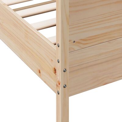 vidaXL Cadre de lit sans matelas 140x190 cm bois de pin massif