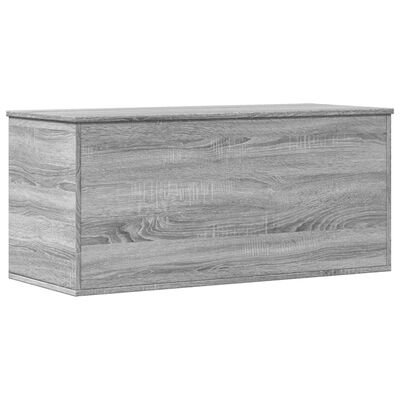 vidaXL Boîte de rangement sonoma gris 100x42x46 cm bois d'ingénierie