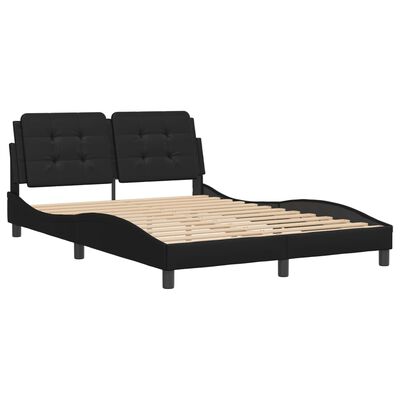 vidaXL Cadre de lit sans matelas noir 120x200 cm similicuir