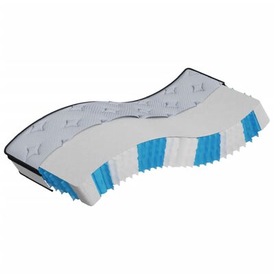 vidaXL Matelas à ressorts ensachés moyen plus 80x200 cm