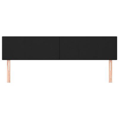 vidaXL Têtes de lit 2 pcs Noir 90x5x78/88 cm Similicuir