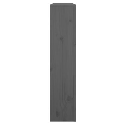 vidaXL Cache-radiateur Gris 79,5x19x84 cm Bois massif de pin