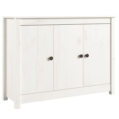 vidaXL Buffet Blanc 100x35x74 cm Bois massif de pin