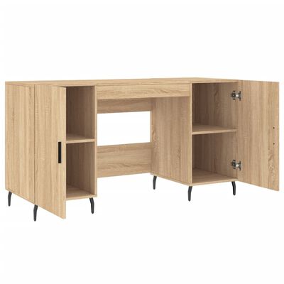 vidaXL Bureau chêne sonoma 140x50x75 cm bois d'ingénierie