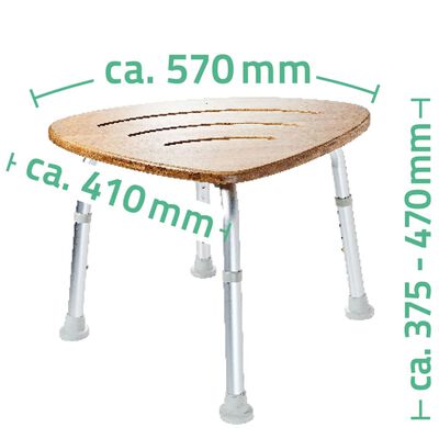 RIDDER Tabouret de salle de bain Bambou 150 kg A00502081