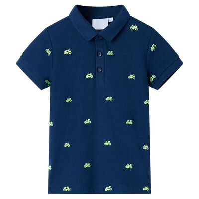 Polo pour enfants bleu marine 128