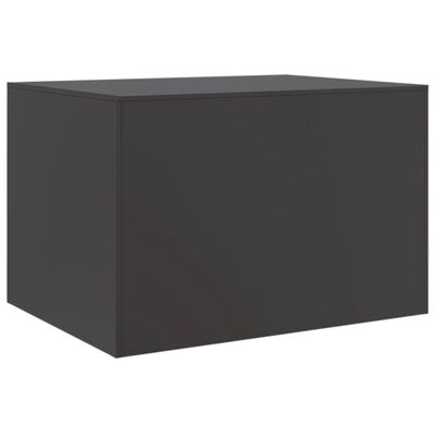 vidaXL Table basse noir 67x50x44 cm acier