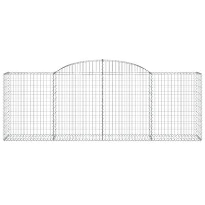 vidaXL Paniers à gabions arqués 9 pcs 300x50x100/120 cm fer galvanisé