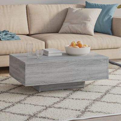 vidaXL Table basse Sonoma gris 85x55x31 cm Bois d'ingénierie