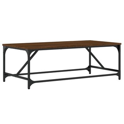 vidaXL Table basse Chêne marron 100x50x35 cm Bois d'ingénierie