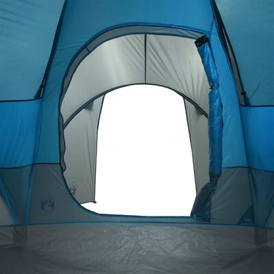 vidaXL Tente familiale à dôme 6 personnes bleu imperméable