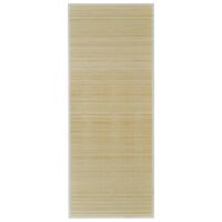 vidaXL Tapis en bambou naturel à latte rectangulaire 80 x 200 cm