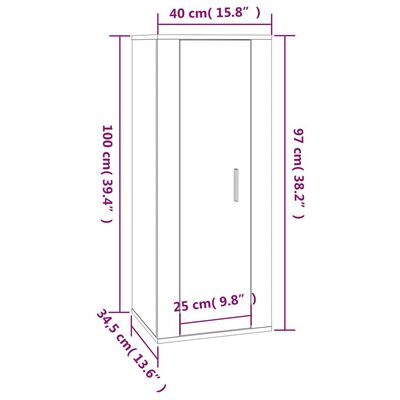 vidaXL Ensemble de meubles TV 5 pcs Blanc Bois d'ingénierie