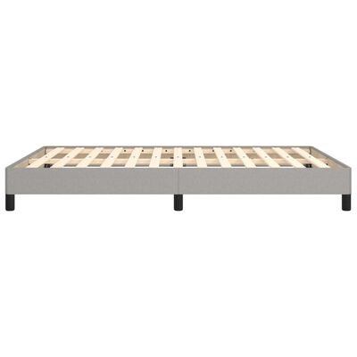 vidaXL Cadre de lit sans matelas gris clair 140x200 cm tissu