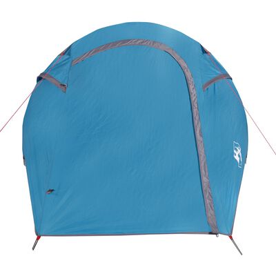 vidaXL Tente de camping tunnel 3 personnes bleu imperméable