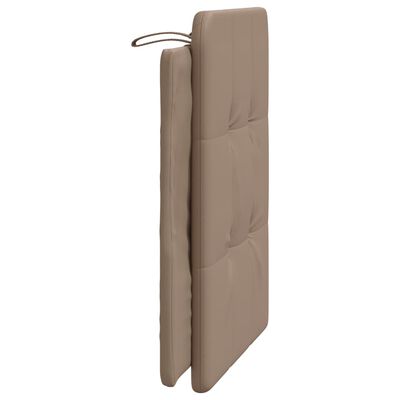 vidaXL Coussin de tête de lit cappuccino 80 cm similicuir