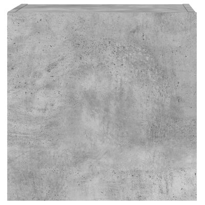 vidaXL Meuble TV mural gris béton 40,5x30x40 cm bois d'ingénierie