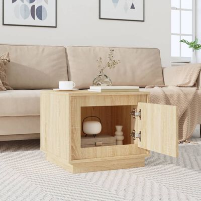 vidaXL Table basse chêne sonoma 51x50x44 cm bois d'ingénierie