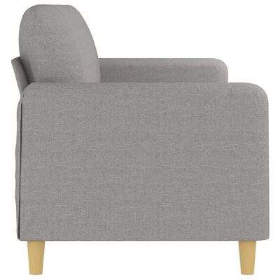 vidaXL Canapé à 3 places Gris clair 210 cm Tissu