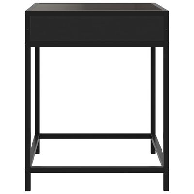 vidaXL Table basse avec LED Infinity noir 40x40x51 cm