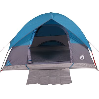 vidaXL Tente de camping à dôme 3 personnes bleu imperméable