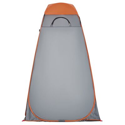 vidaXL Tente d'intimité gris et orange escamotable imperméable