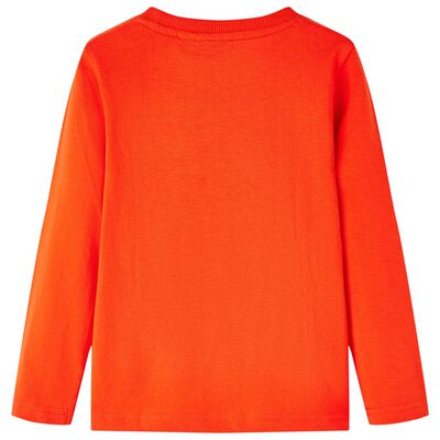 T-shirt enfants manches longues orange vif 116