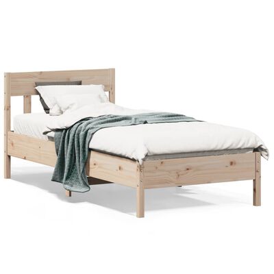 vidaXL Cadre de lit sans matelas 90x200 cm bois de pin massif