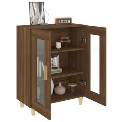 vidaXL Buffet chêne marron 69,5x34x90 cm bois d'ingénierie