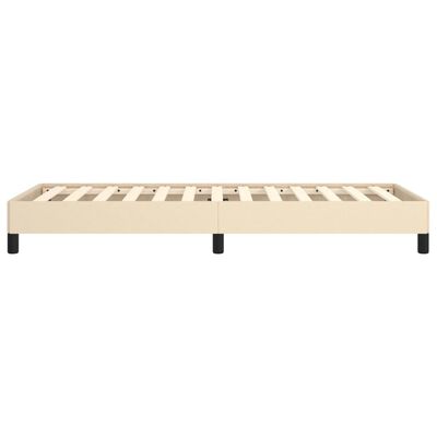 vidaXL Cadre de lit sans matelas crème 90x190 cm tissu