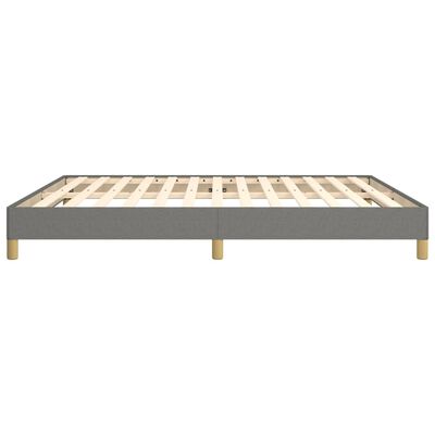 vidaXL Cadre de lit sans matelas gris foncé 180x200 cm tissu