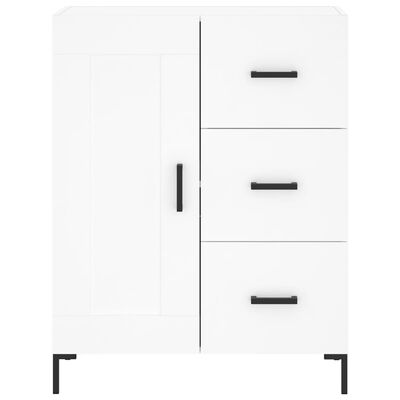 vidaXL Buffet haut Blanc 69,5x34x180 cm Bois d'ingénierie