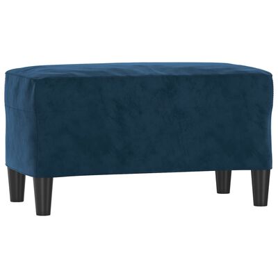 vidaXL Banc Bleu 70x35x41 cm Velours