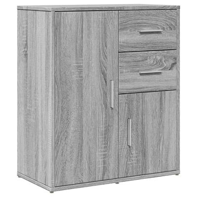 vidaXL Buffet sonoma gris 60x31x70 cm bois d'ingénierie