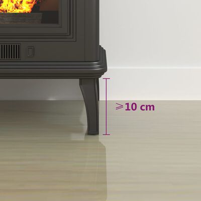 Plaque de sol pour poêle ou cheminée - Forme rectangulaire