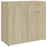 vidaXL Buffet chêne sonoma 80x36x75 cm bois d'ingénierie