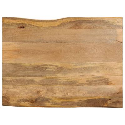 vidaXL Dessus de table 90x80x2,5 cm bord vivant bois massif manguier