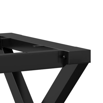 vidaXL Pieds de table à manger cadre en X 140x60x73 cm fonte